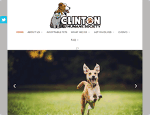 Tablet Screenshot of clintoniowahumanesociety.org